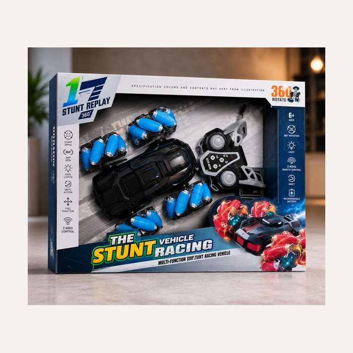 360° Stunt Racing RC Car – 2.4GHz Remote Control, Drift & 360° Spin
